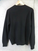 023c22◆良品◆カシミヤ100％◆UNIQLO ユニクロ 丸首クルーネック カシミヤニットセーター M/ブラック黒/カーディガン/ジャケット/ゴルフ_画像4