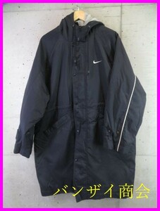 025c19*90s Vintage *NIKE Nike Swoosh lining boa cotton inside bench coat M/ Grand coat / jersey / jacket / windbreaker 