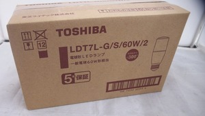 【未使用】 東芝 TOSHIBA 未使用品 LED電球 60Ｗ形相当 10個セット LDT7L-G/S/60W/2 LDT7L-G/S/60W/2