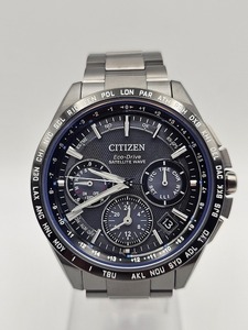  Citizen CITIZEN Atessa F900 satellite wave Eko-Drive titanium черный GPS санитария электро-магнитные часы черный F900-T022189