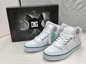 DC 【未使用】 PURE HIGH-TOP WC SE SN ピュアハイトップ メンズ ハイカット スニーカー 26cm ホワイト/グレー/グリーン DM231024