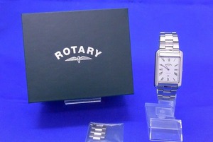 期間限定セール ロータリー ROTARY スタイリッシュな角型腕時計 CAMBRIDGEケンブリッジ アナログウォッチ 日にちデイト2針 GB05280
