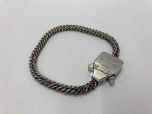 【1017 ALYX 9SM】チェーンブレスレット MINI CUBIX CHAIN BRACELET シルバー AAUJW0048OT01