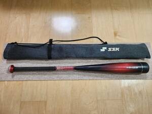 ●中古・再出品●一般軟式野球用カーボン製バット MM23 83cm/6.9cm SSK●送料込●