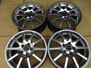 SPORT TECHNIC　15×6.5Ｊ　+38　5Ｈ/100　中古ホイール4本セット　ＶＷゴルフ