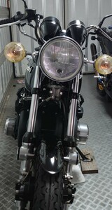 750RS Z2 Z1 K900 KZ1000 カワサキ　黒豆　爆発暴走族　FRP ブラック　塗装？　フロントフェンダー　 トンガリフェンダー　美品　中古