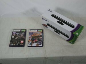 【通電・動作確認済】中古現状品 Kinectセンサー kinect アドベンチャー Xbox 360 専用ゲームセット 1FA2-T100-2MA230