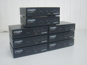 ☆8台セット！エレコム/ELECOM Gigagit Switching Hub/スイッチングハブ！EHC-G05MN-HJB！(MID-9529)「80サイズ」☆