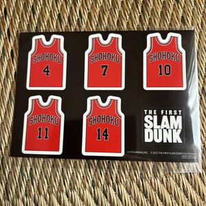 スラムダンク　slam dunk 映画『THE FIRST SLAM DUNK』　スラムダンク早期予約特典　予約御礼品　湘北ユニフォーム型ステッカー　シール