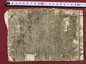 ｃ◆　写本　医事説約　家方四剤　香川修庵 著　漢方　東洋医学　古文書　古書　年代不明　/　N42