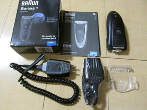  部品取り 刃無し BRAUN Series 1 シリーズ1 190s-1 （ブラック）充電器2個