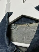 極上 60s 60’s Levi’s 557 3rd BIGE 推定サイズ42 Gジャン デニムジャケット 濃紺 実物 オリジナル（検：革 ギャラ XX 44 46 40 50 真紺_画像6