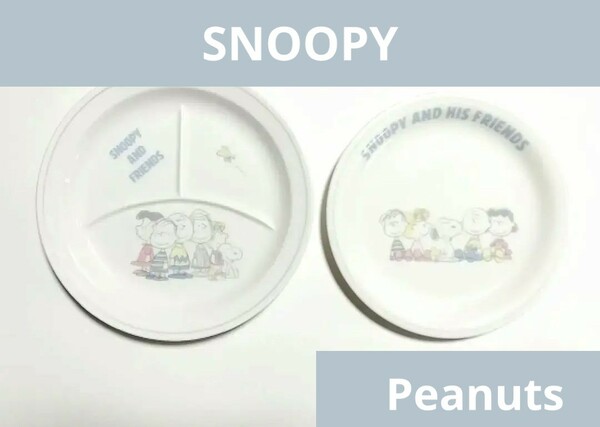 【匿名配送】スヌーピー 平皿2枚セット SNOOPY 美品 プレート お皿 食器