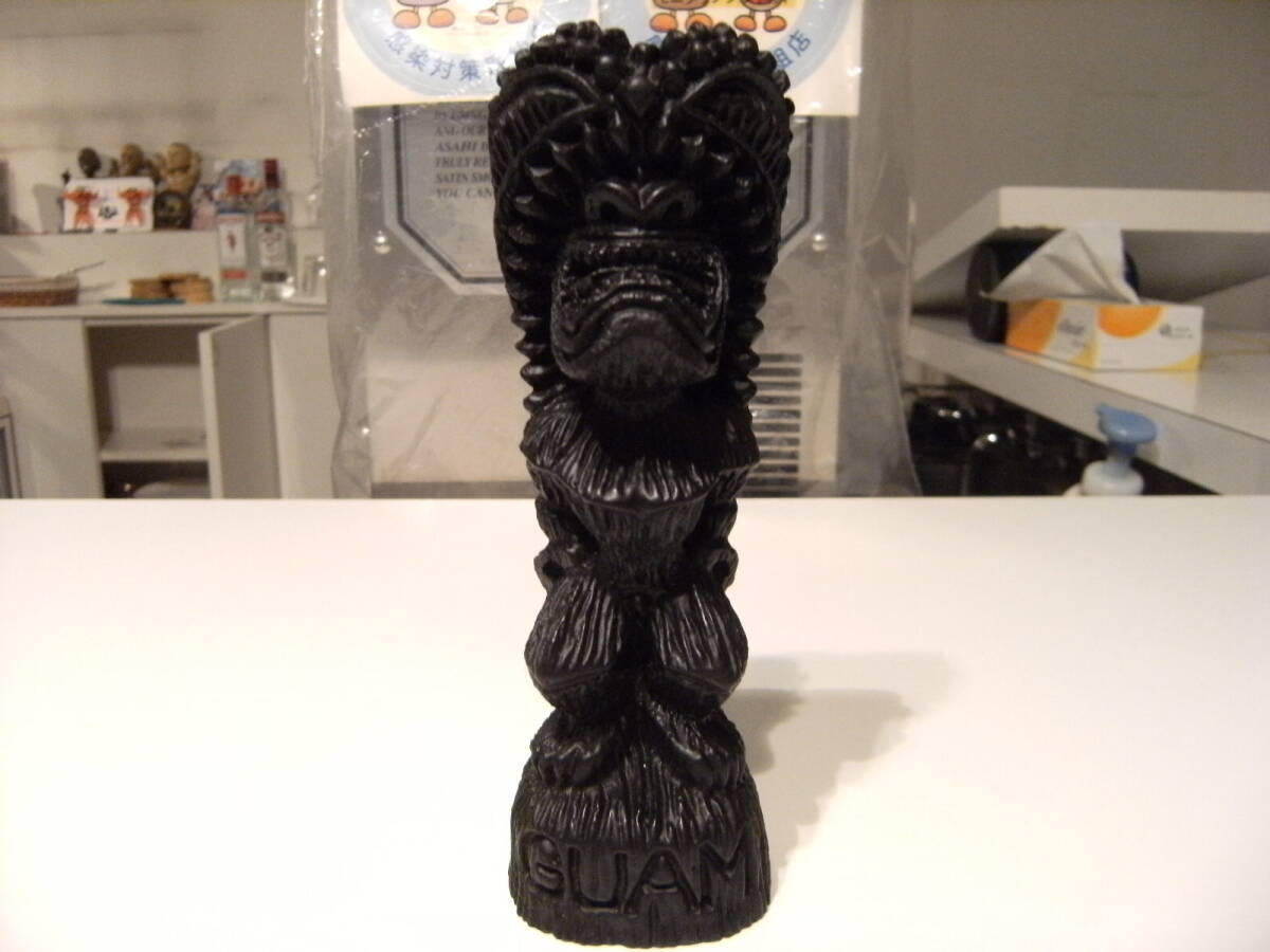 Showa Retro★Hecho en América★Vintage★90s HECHO EN GUAM 17, 5 cm Dios de Lava TIKI Tiki Estatua Hawaii Guam Figura Objeto Muñeca País Tropical, trabajos hechos a mano, interior, bienes varios, ornamento, objeto