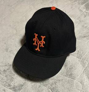 ニューヨークジャイアンツキャップ ベースボールキャップ ブラック Roman pro cap 帽子 