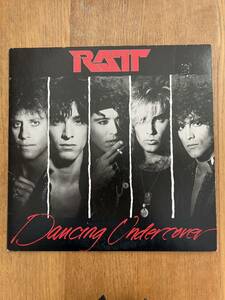 RATT ラット DANCING UNDERCOVER 3RD LP盤 国内盤 ライナーシミ有り ジャケットにシール跡テープ跡有り L.A.METAL 盤程度良好