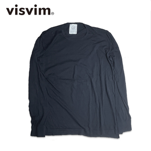 [中古・ヴィンテージ] VISVIM ビズビム コットン ニット クルー ブラック サイズL