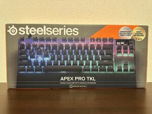 新品・未開封 SteelSeries Apex Pro TKL (2023) JPラピッドトリガー 搭載 ゲーミングキーボード テンキーレス 有線 日本語配列 ブラック