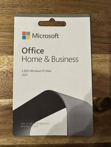 正規品・未使用品 Microsoft Office Home & Business 2021(最新 永続版) カード版 Windows11、10/mac対応 PC2台