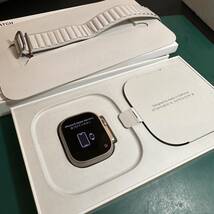 【美品】Apple Watch ultra 49mm MQFR3J/A バッテリー最大容量100％　即決あり！チタニウムケース+スターライトアルパインループM_画像1