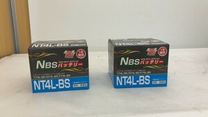 ★バイクバッテリー NT4L-BS 2個 未使用 2輪専用（YH1-148）