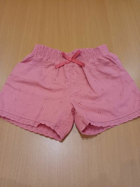 ショートパンツ 半ズボン ハーフパンツ　ガールズ　女児　女の子　子供服　チェリーピンク