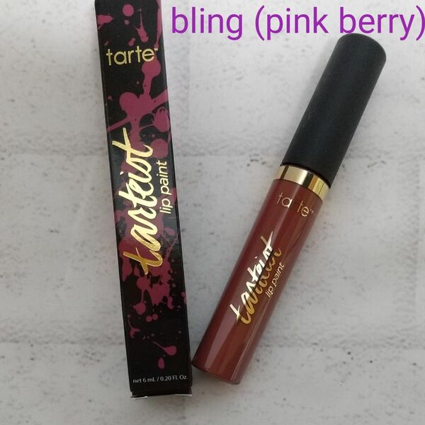 tarte★マット リップペイント★クイックドライ　bling (pink berry)1本