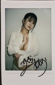 神楽ももか　俺のデカ乳世界最強　特典サイン入り現場チェキ　シャツ　美人　濡れ髪　谷間　Kカップ　新品未使用