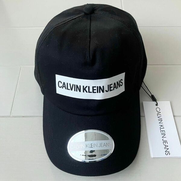 カルバンクラインジーンズ　キャップ　ブラック　帽子　黒　Calvin Klein　未使用