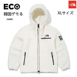 1円～!正規新品 XL THE NORTH FACE ノースフェイス SAVE THE EARTH FLEECE HOODIE フリースジャケット アイボリー