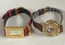 １円スタート！ミッキー&ミニー&ミッキー ディズニー レディース クォーツ 腕時計 ALBA_画像7