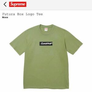 即決 24ss SUPREME FUTURA BOX LOGO Tee Moss XLサイズ Week1 国内正規 シュプリーム フューチュラ ボックス ロゴ Tシャツ 