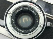 RR10☆＜動作/精度未確認＞ジャンク カメラ CANON demi EE17 SH 30mm 1:1.7 コンパクトフィルムカメラ 現状品 ☆_画像8