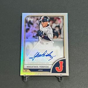 吉田正尚直筆サインカード 2023 Topps World Baseball Classic Autograph Variation Card AV-MY WBC