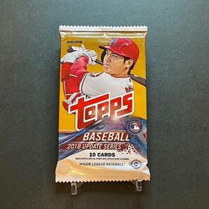 【新品未開封&ケース付】Topps Baseball 2018 Update Series Hobby box 1パック 大谷翔平パッケージの画像2