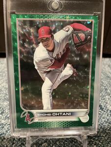 1円〜　499枚限定シリアル 2022 topps Series 2 大谷翔平 #660 MLBカード　グリーンフォイル　トップス