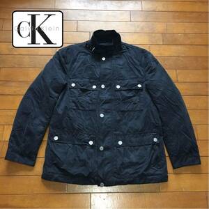 *[ Calvin Klein Jeans ]* inner down attaching 2WAY cotton poly- rider's jacket * size M*O757