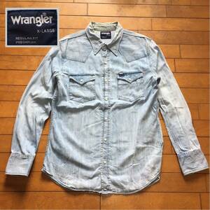 ★【 Wrangler 】★ デニム ウエスタンシャツ★サイズXL★I-940