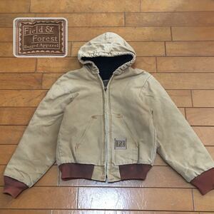 ★【 Field&Forest 】★ キッズサイズMade in USA ブラウンダック アクティブジャケット ★サイズ10-12★O763