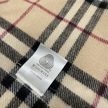 美品 BURBERRY LONDON バーバリー ひざ掛け ウール ブランケット ノバチェック _画像6