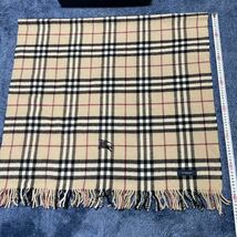 美品 BURBERRY LONDON バーバリー ひざ掛け ウール ブランケット ノバチェック _画像2