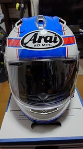 Arai RX-7X シュワンツレプリカ ヘルメット 青 55-56 Sサイズ 新品シールド付 アライ RX7X フルフェイスヘルメット