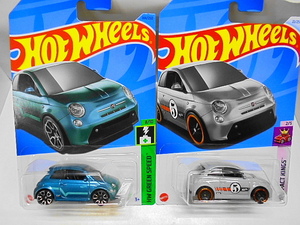 Hotwheels フィアット 500e ホットウィール ミニカー 2台セット