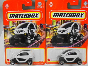 MATCHBOX 2022 ルノー トゥイージー 2台セット ミニカー マッチボックス 