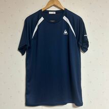 le coq sportif ルコックスポルティフ 半袖 プラクティス ネイビー Lサイズ_画像1