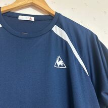 le coq sportif ルコックスポルティフ 半袖 プラクティス ネイビー Lサイズ_画像3