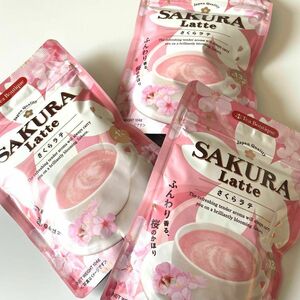 【3個】さくらラテ SAKURA LATTE サクララテ インスタントティー 桜