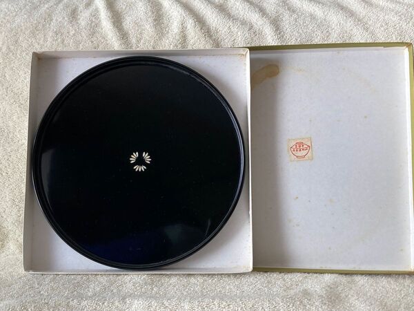 山田平安堂 山田漆器店 丸盆 漆器 トレー