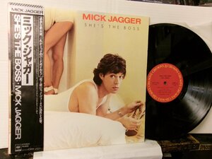 ▲LP MICK JAGGER ミック・ジャガー / SHE'S THE BOSS 帯付・ライナー欠品 CBSソニー 28AP-2996◇r60210