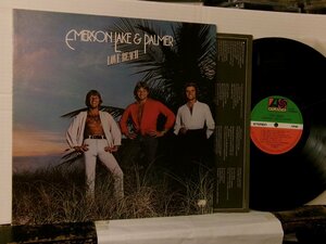 ▲LP EMERSON LAKE & PALMER エマーソン・レイク＆パーマー / LOVE BEACH 国内盤 ワーナー P-10603A◇r60217